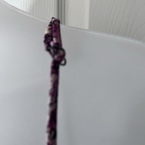 Bar 111 Maxi Dress SZ M Purple Snake Print Babydoll Straps Fairy Flowy Tiered Y2 - Picture 9 of 13